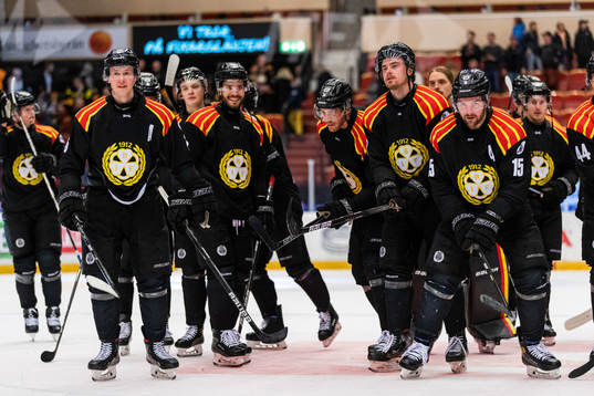 Brynäs spelare jublar