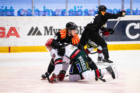 Brynäs Linus Ölund och Frölundas Joel Lundqvist