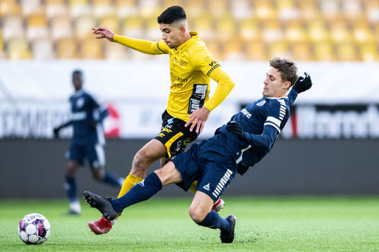 Elfsborgs Ahmed Qasem och Utsiktens Erik Jonasson Westermark