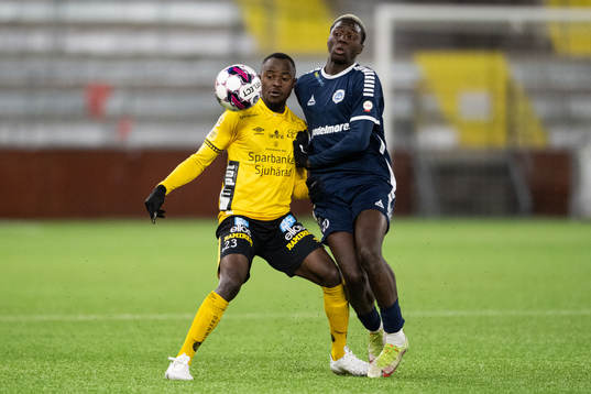 Elfsborgs Prince Isaac Kouame och Utsiktens Diocounda Gory