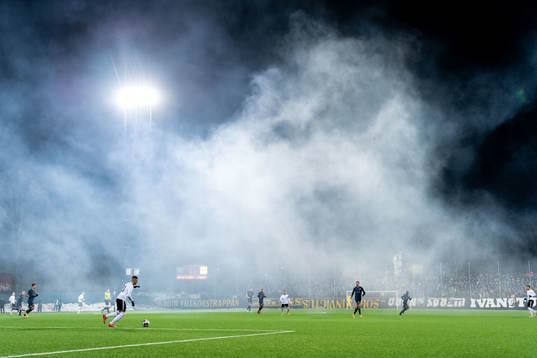 Rök från pyroteknik