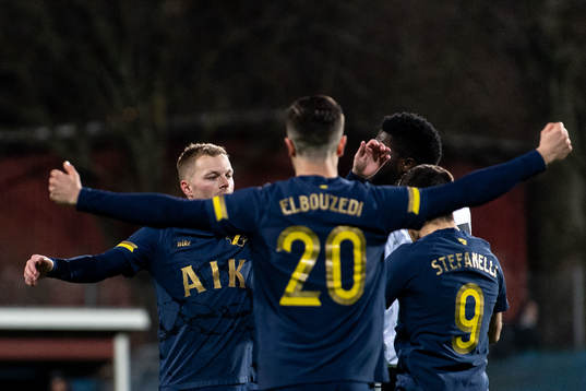 s Sebastian Larsson jublar med lagkamrater
