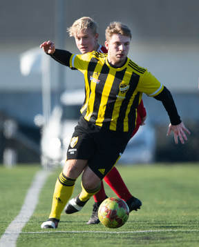 i matchen i DM för U19 mellan IFK Hässleholm och Åhus i
