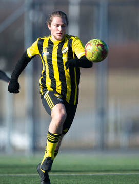 IFK Hässleholms Moehammed Kawaf i matchen i DM för U19
