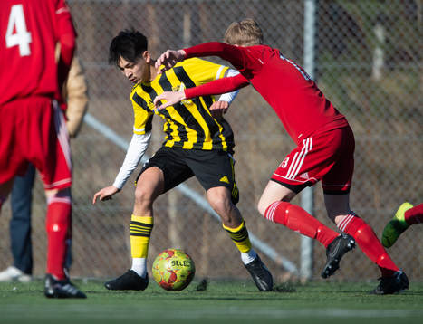 i matchen i DM för U19 mellan IFK Hässleholm och Åhus i
