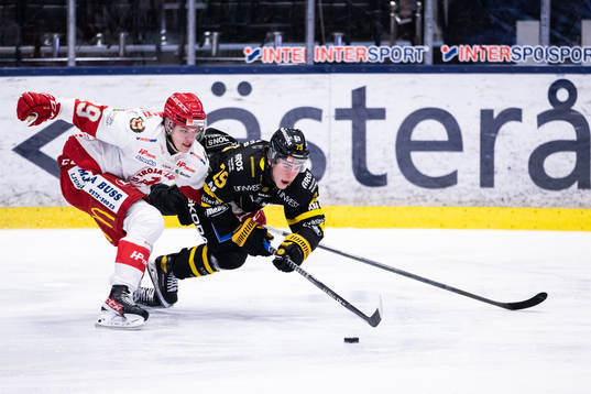 Troja/Ljungbys Oscar Eriksson och Västerås Gabriel Kangas