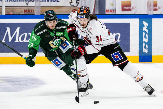 Färjestads Patrik Lundh och Örebros Libor Sulak