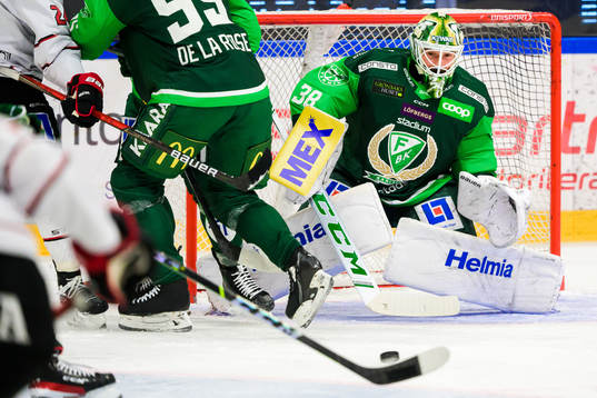 Färjestads målvakt Dominik Furch