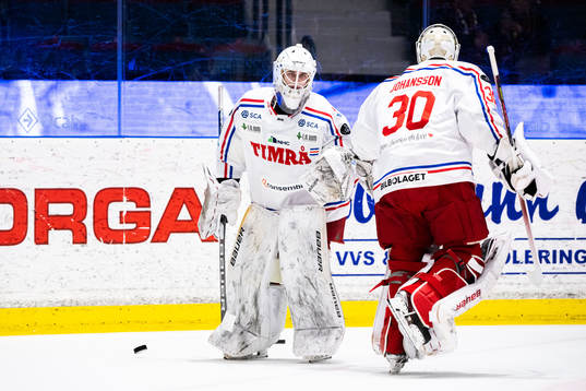 Timrås målvakt Max Nilsson och målvakt Jacob Johansson