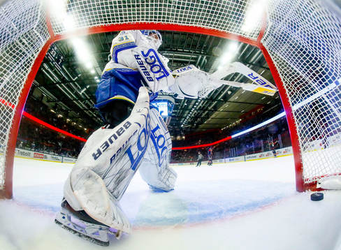 Leksands målvakt Kasimir Kaskisuo deppar