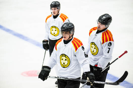Brynäs Tom Hedberg, Marcus Björk och Oscar Birgersson