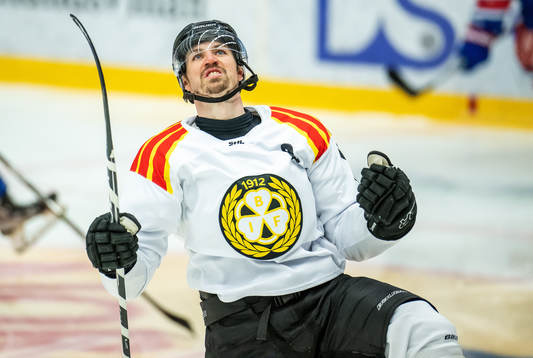 Brynäs Anton Rödin jublar