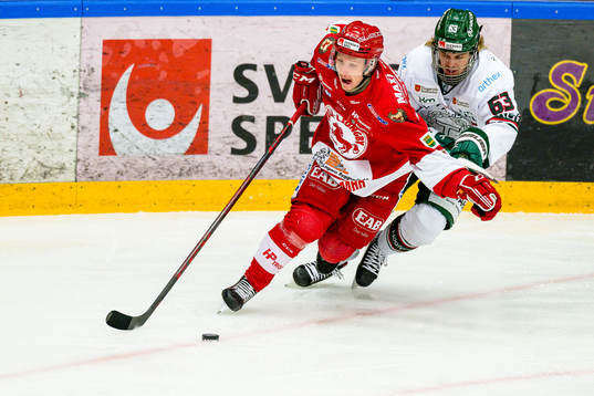 Troja/Ljungbys Oscar Öhman och Tingsryds Daniel Öhrn