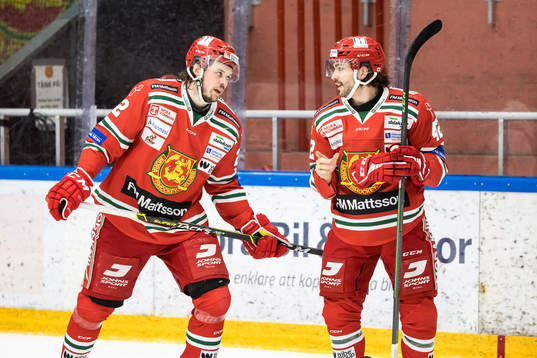 Moras Måns Carlsson och Moras Alexandre Lavoie