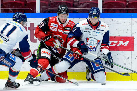 Malmö Redhawks Adam Ollas Mattsson och Linköpings