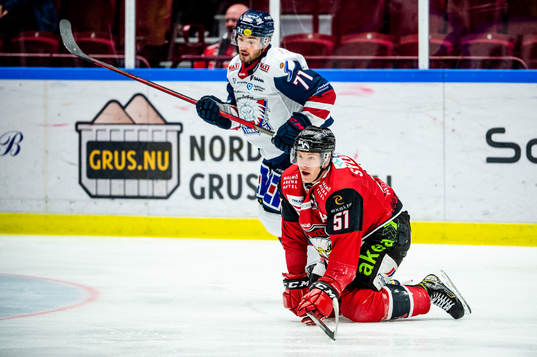 Malmö Redhawks Emil Sylvegård mot Linköpings Robert