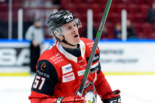 Malmö Redhawks Emil Sylvegård reagerar