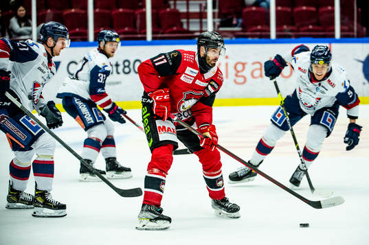 Malmö Redhawks Markus Lauridsen mot Linköpings