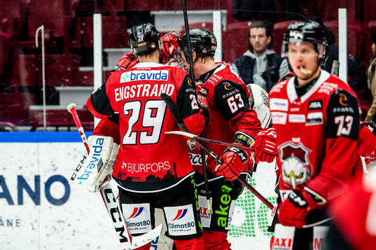 Malmö Redhawks Eric Engstrand och Fredrik Händemark