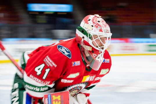 Frölundas målvakt Niklas Rubin