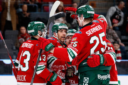 Frölundas Joel Lundqvist jublar