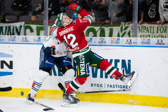 Växjös Hardy Häman Aktell och Frölundas Max Friberg