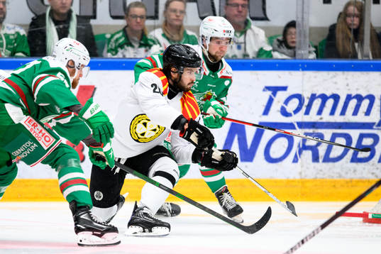 Brynäs Oula Palve och Rögles Lucas Ekeståhl-Jonsson