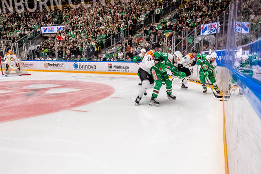 Brynäs Julius Bergman, Linus Ölund ikamp med Rögles