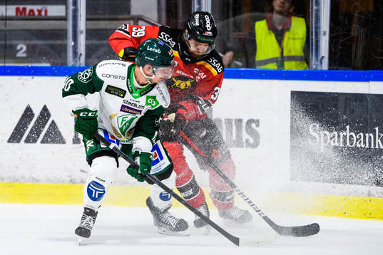 Färjestads Marcus Nilsson och Luleås Pontus Själin