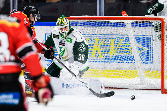 Färjestads målvakt Dominik Furch