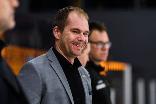 Färjestads tränare Tomas Mitell
