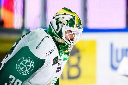 Färjestads målvakt Dominik Furch
