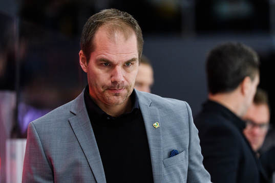 Färjestads tränare Tomas Mitell