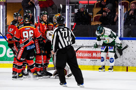 Luleås spelare jublar