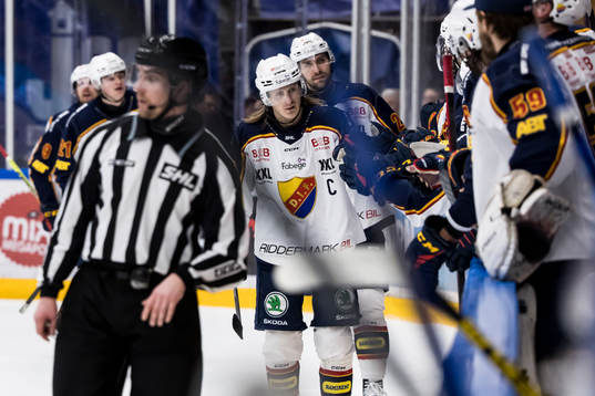 Djurgårdens Marcus Sörensen jublar