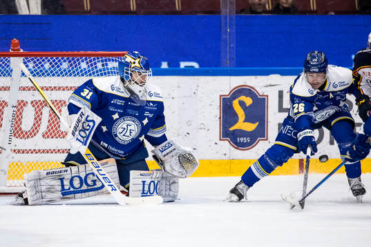 Leksands målvakt Kasimir Kaskisuo och Leksands Patrik