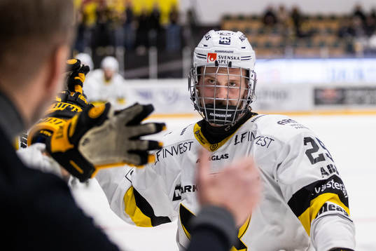 Västerås Marcus Bergman jublar