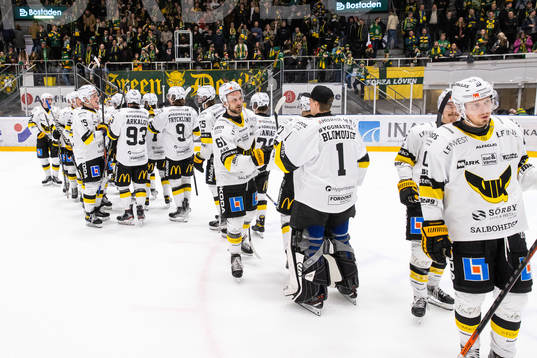 Västerås spelare jublar