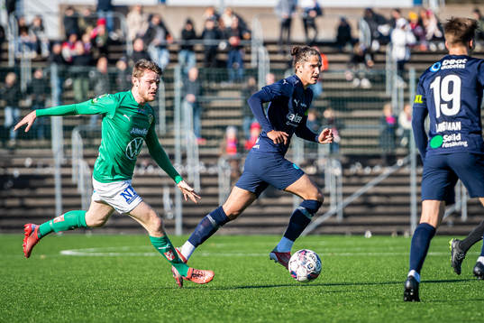 Jönköpings Daniel Ljung och Helsingborgs Ervin Gigović