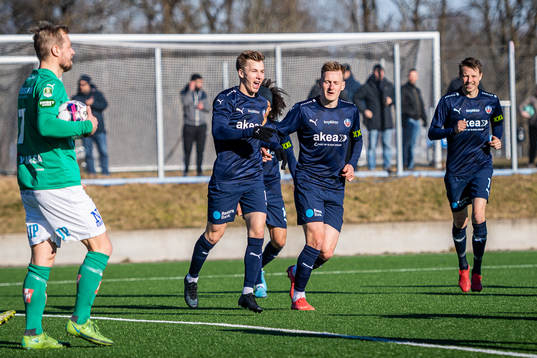 Helsingborgs Lucas Lingman jublar