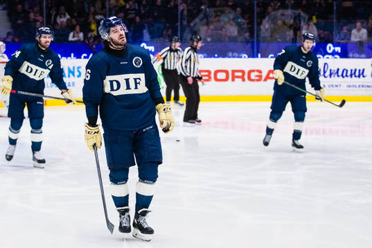 Djurgårdens Eric Gelinas deppar