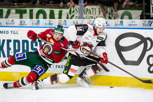 Malmö Redhawks Carl-Johan Lerby och Frölundas Karl