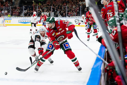 Malmö Redhawks Carl Persson och Frölundas Stefan Elliot