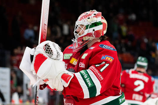 Frölundas målvakt Niklas Rubin deppar