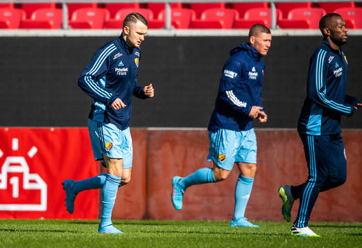 Djurgårdens Piotr Johansson och Victor Edvardsen