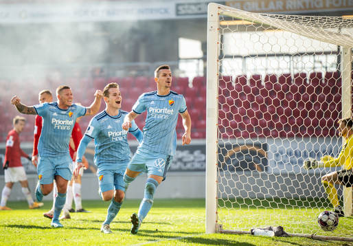 Djurgårdens Haris Radetinac jublar