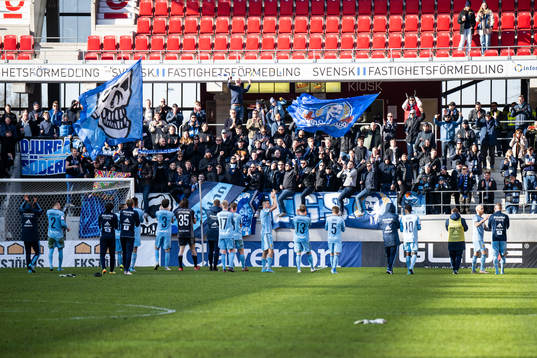 Djurgårdens spelare jublar