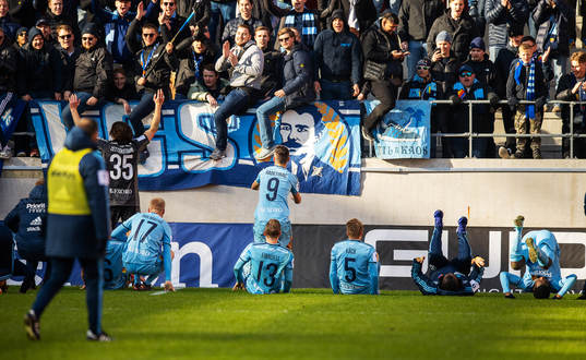 Djurgårdens spelare jublar