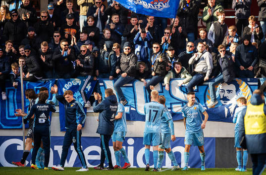 Djurgårdens spelare jublar