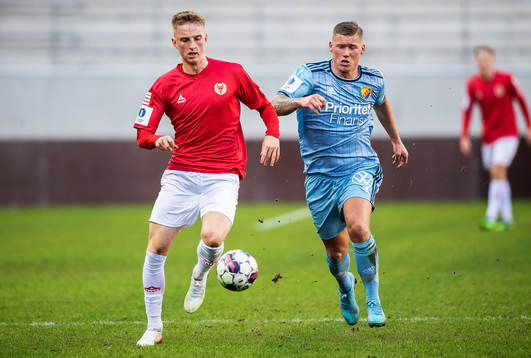 Kalmars Elias Olsson och Djurgårdens Victor Edvardsen